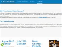 Tablet Screenshot of mycalendarland.com